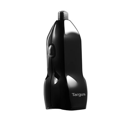targus dual (apd503ap-50) usb car charger 3.4a (black)
